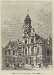Nieuwe Gemeentelijke Gebouwen, Great Yarmouth door Frank Watkins